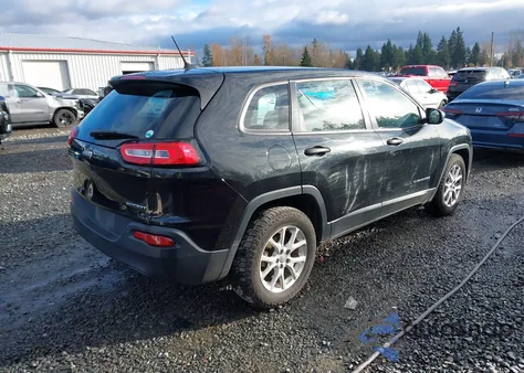 2014 Jeep Cherokee Sport from USA, damaged, VIN 1C4PJLAB3EW133210